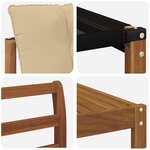 vidaXL Ensemble de canapés d'extérieur 8 Pièces Naturel et Beige