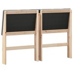 vidaXL Tête de lit capitonnée Gris foncé 150 cm Pin massif