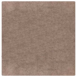 vidaXL Tapis Shaggy Anti-dérapant Marron 120 x 120 cm PP