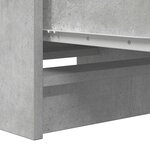 vidaXL Buffet gris béton 37 5x35x99 cm bois d'ingénierie