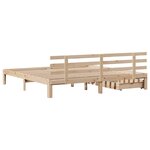 vidaXL Cadre de lit avec tiroirs sans matelas 200x200 cm