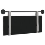 vidaXL Tête de lit suspendue Gris nuage tissu