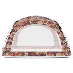 vidaXL Tente de réception avec LED et 4 parois 3 6x3 6x2 3m Camouflage