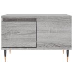 vidaXL Table basse sonoma gris 55x55x36 5 cm bois d'ingénierie