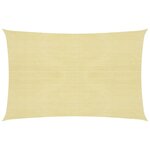 vidaXL Voile d'ombrage 160 g/m² Beige 2 5x3 5 m PEHD