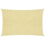 vidaXL Voile d'ombrage 160 g/m² Beige 2 5x3 5 m PEHD