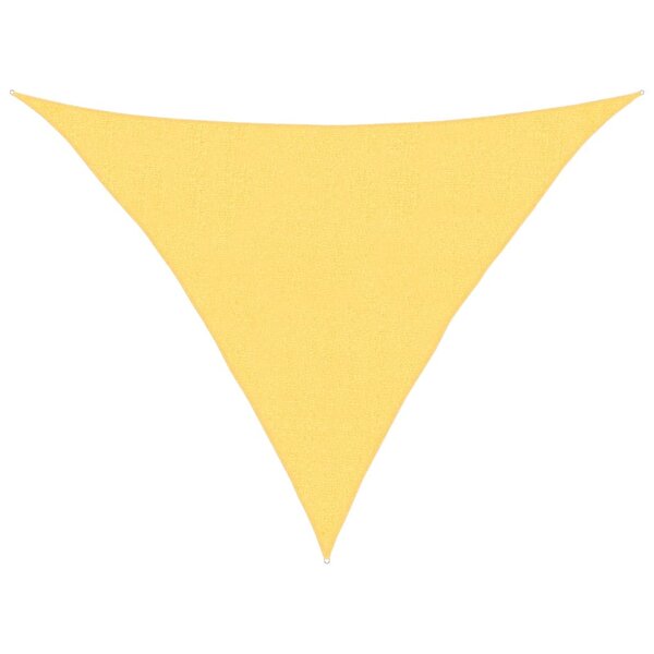 vidaXL Voile d'ombrage 160 g/m² Beige 2 5x2 5x3 5 m PEHD