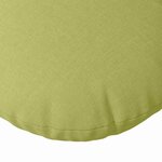vidaXL Coussins de siège 2 Pièces Vert clair Ø30 x 13 cm tissu