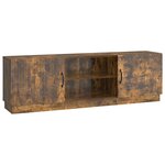 vidaXL Meuble TV Chêne fumé 150 x 31 x 47 cm Bois d'ingénierie
