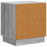 vidaXL Table de chevet Sonoma gris 43 x 34 5 x 47 cm Bois d'ingénierie
