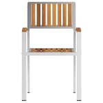 vidaXL Chaise de jardin 4 Pièces Marron Bois d'acacia massif