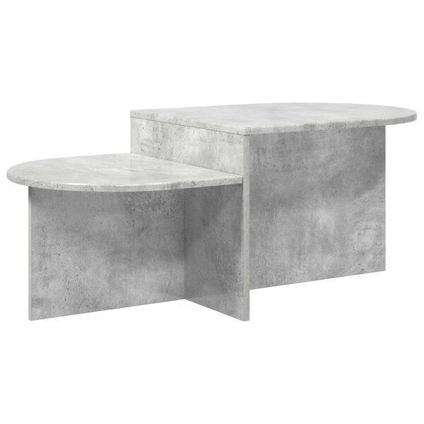 vidaXL Table basse Gris béton 100 x 50 x 40 cm Bois d'ingénierie