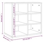 vidaXL Armoire à chaussures Gris béton 52 5x30x50 cm