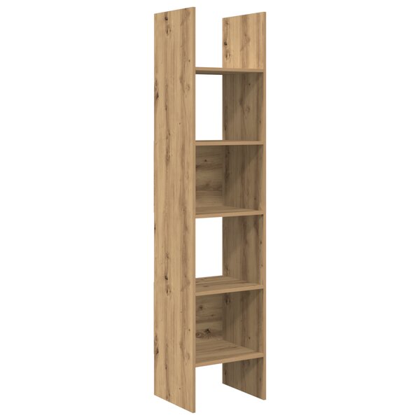 vidaXL Bibliothèque chêne artisanal 40 x 35 x 180 cm Bois d'ingénierie