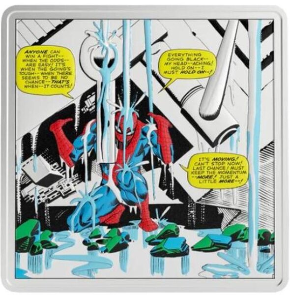Pièce de monnaie en Argent 2 Dollars g 31.1 (1 oz) Millésime 2026 Iconic Moments SPIDER-MAN FINDS STRENGTH
