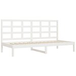 vidaXL Lit de jour Blanc 80x200 cm Bois de pin massif