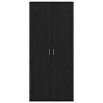 vidaXL Haut de Mobilier Chêne noir 80 x 39 x 178 cm Bois d'ingénierie
