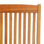 vidaXL Chaises de jardin pliables lot de 2 Bois d'eucalyptus massif