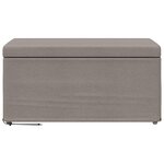 vidaXL Tabouret Taupe 81 x 41 x 40 cm Tissu et bois stratifié