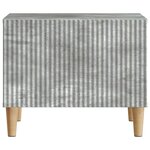 vidaXL Table basse Gris béton 49 x 50 x 40 cm Bois d'ingénierie