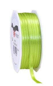 Satin double face 50-m-rouleau 6 mm vert clair