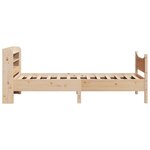 vidaXL Cadre de lit avec tête de lit 90x190 cm bois de pin massif