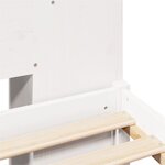 vidaXL Lit bibliothèque sans matelas blanc 180x200 cm bois pin massif