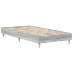 vidaXL Cadre de lit Gris Sonoma 203 x 93 x 25 cm Bois d'ingénierie