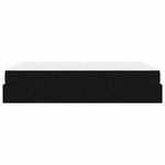 vidaXL Cadre de lit avec matelas avec matelas 2 Pièces Noir tissu