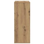 vidaXL Bibliothèque chêne artisanal 66x31x80 cm bois d'ingénierie