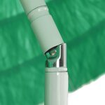 vidaXL Parasol de plage Hawaii vert 300 cm