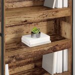 vidaXL Bibliothèque 2 Pièces Bois Ancien 80 x 30 x 155 cm