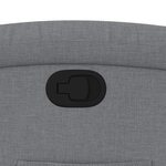 vidaXL Fauteuil inclinable Gris clair Tissu