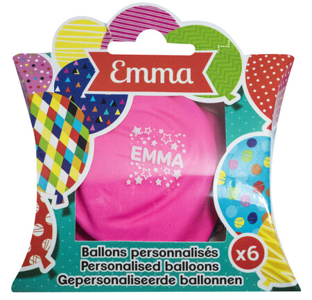 Ballons de baudruche prénom Emma