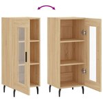 vidaXL Buffet Chêne sonoma 34 5x34x90 cm Bois d'ingénierie