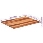 vidaXL Dessus de table bois massif d'acacia 25-27 mm 60x80 cm