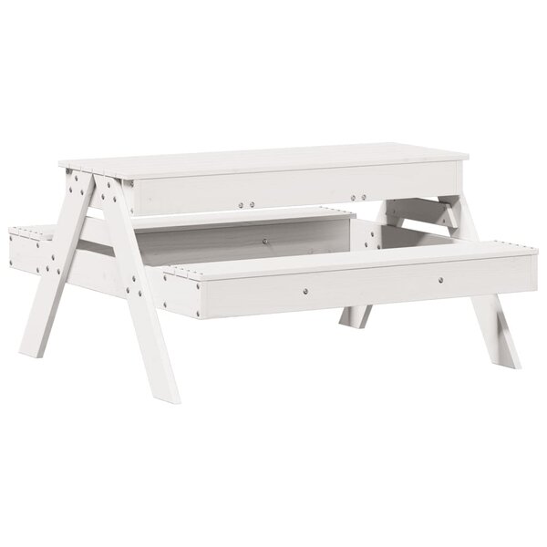vidaXL Table de pique-nique avec bac à sable pour enfants pin massif