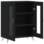 vidaXL Buffet noir 69 5x34x90 cm bois d'ingénierie