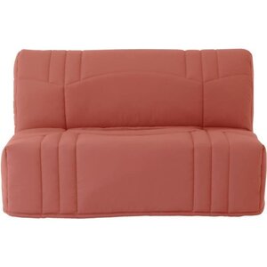 Banquette BZ - Tissu 100 Coton terracotta - Couchage 140 x 190 cm