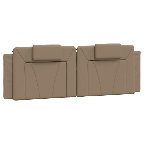 vidaXL Coussin de tête de lit Viana cappuccino 160 cm similicuir