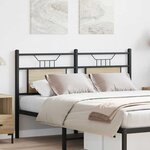 vidaXL Tête de lit chêne sonoma 137 cm bois d'ingénierie et acier