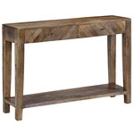 vidaXL Table console Bois de manguier massif 118 x 30 x 80 cm