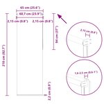 vidaXL Store enrouleur occultant largeur du tissu 60 7 cm polyester