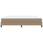 vidaXL Lit avec matelas Cappuccino 200 x 200 cm Faux cuir