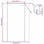 vidaXL Stores et Occultants Naturel 140 x 220 cm Bambou
