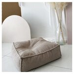 Petit Pouf enfant bouclé beige