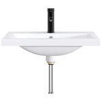 vidaXL Lavabo de salle de bains Noir Mat 61 x 40 x 16 5 cm métal