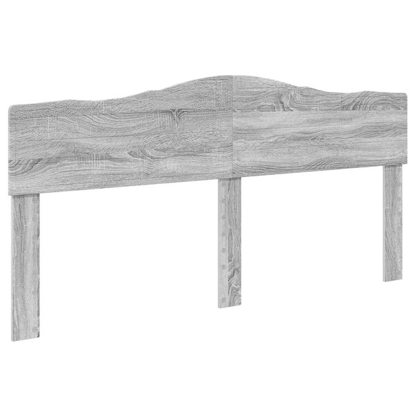 vidaXL Tête de lit Gris Sonoma 200 cm Bois d'ingénierie