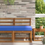 vidaXL Coussin de canapé d'extérieur Turquoise 60 x 60 x 8 cm