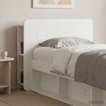 vidaXL Cabinet de Tête de Lit avec stockage Blanc Bois d'ingénierie